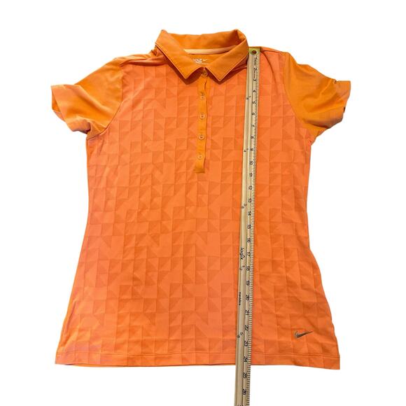 EUC Nike Women’s Highlighter Orange Golf Tour Performance Dri-Fit Polo Size M - Picture 5 of 7